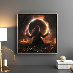 Eclipse Magic PRINT - Solar Eclipse Aries Fire Sign Photo, New Moon ...