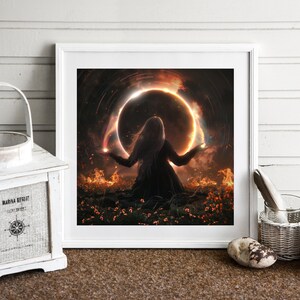 Eclipse Magic PRINT - Solar Eclipse Aries Fire Sign Photo, New Moon ...