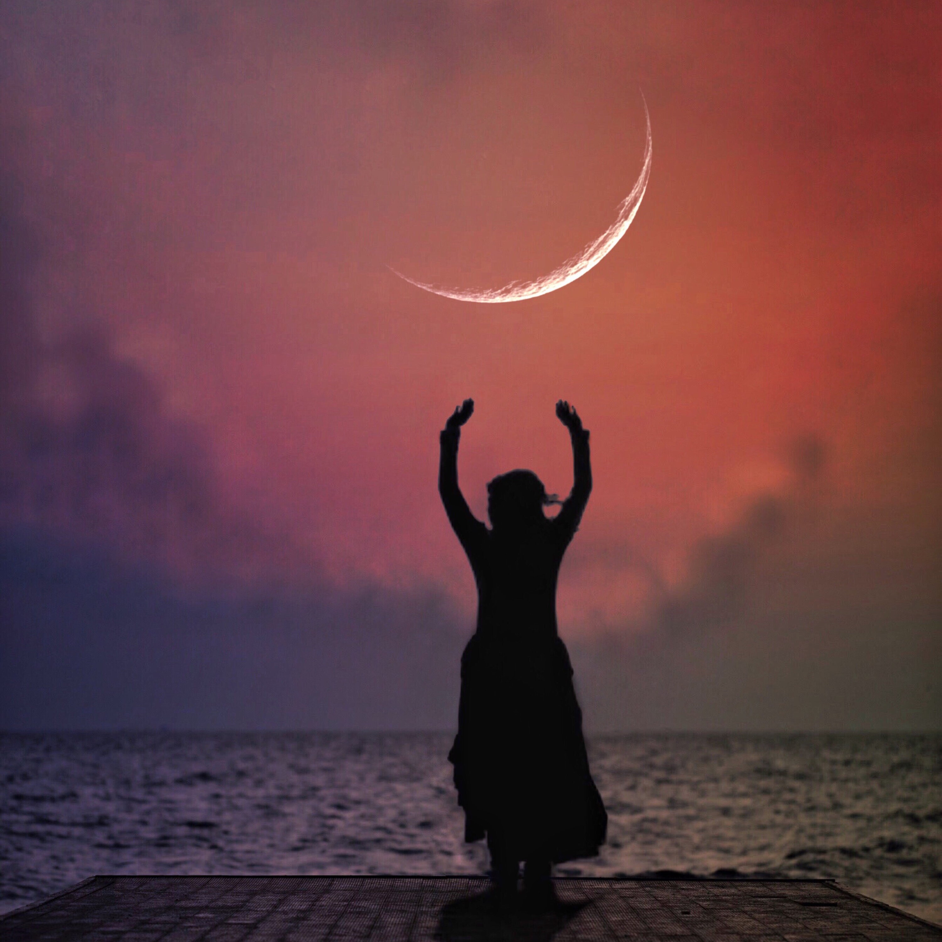 New Moon Manifestations PRINT - Photo Virgo Taurus Surreal Ocean