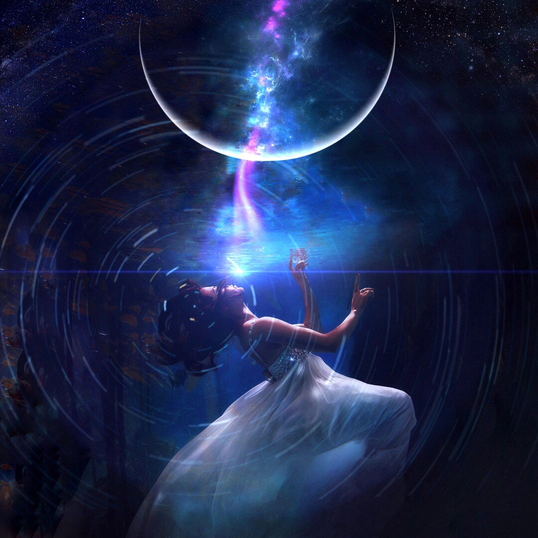 ○女神の宝石　　絵画原画+aquamarine ○女神の宝石 絵画原画+aquamarine