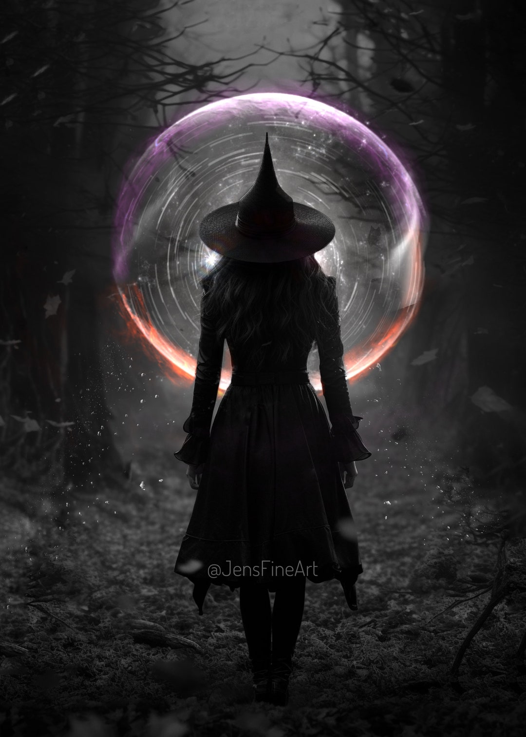 The Craft PRINT - Witch Photo Forest Goddess Autumn Spell Magic