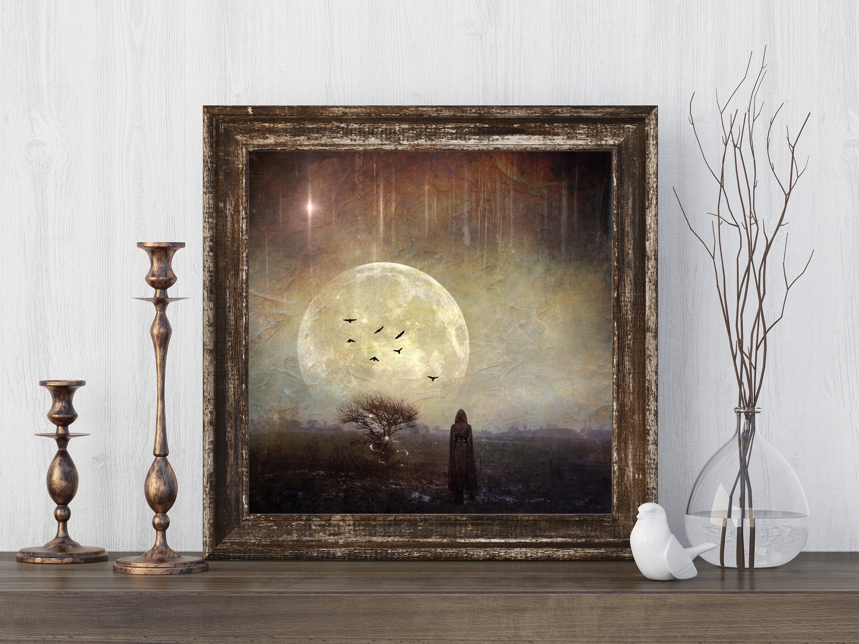 「MOON.」CLARITY ART Celestial Star Chart Witchy Moon Design