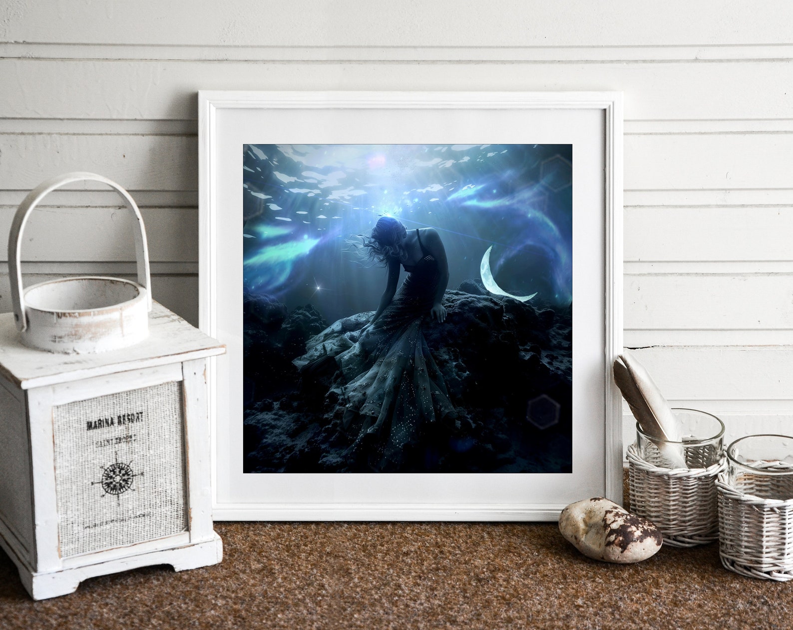 Beneath the Waves PRINT - Pisces New Moon Photo Water Sign, Underwater ...