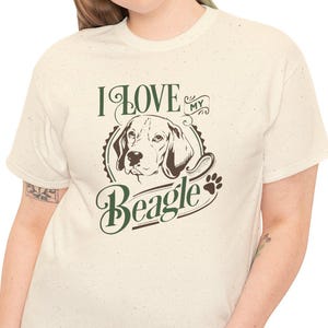 Beagle Love Unisex Tee: Dog Lover Heavy Cotton Shirt