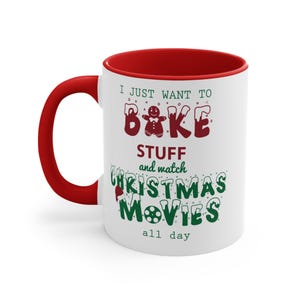 Bake Stuff & Watch Christmas Movies Mug, Ceramic | 11 oz