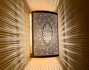 Moroccan Wall Light Brass, Wall lights, Wall Sconces, Traditional Lighting Wall Lights in Home Decor.
