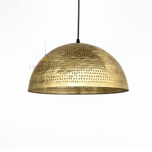 Dome Pendant Light, Kitchen Island Light, Farmhouse Dome Pendant Light, Gold Hanging Light