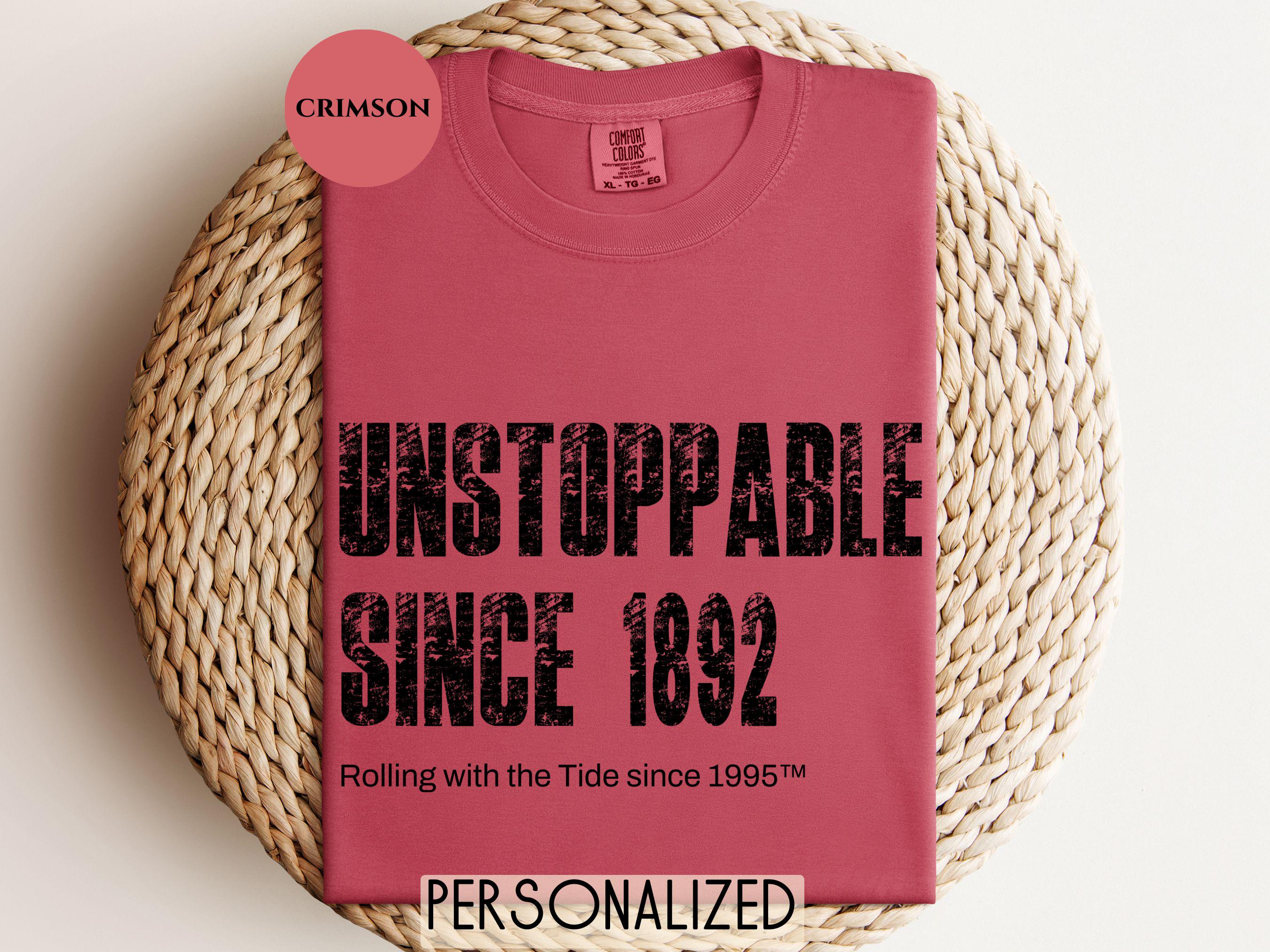 Personalized Alabama Football Shirt: Comfort Colors Retro T-Shirt