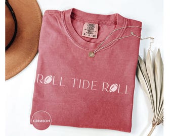 Retro Comfort Colors® T-shirt For Game Day, Oversized Monochrome Tee, Alabama Shirt For Father&#39;s or Mother&#39;s Day Gift for Football lovers