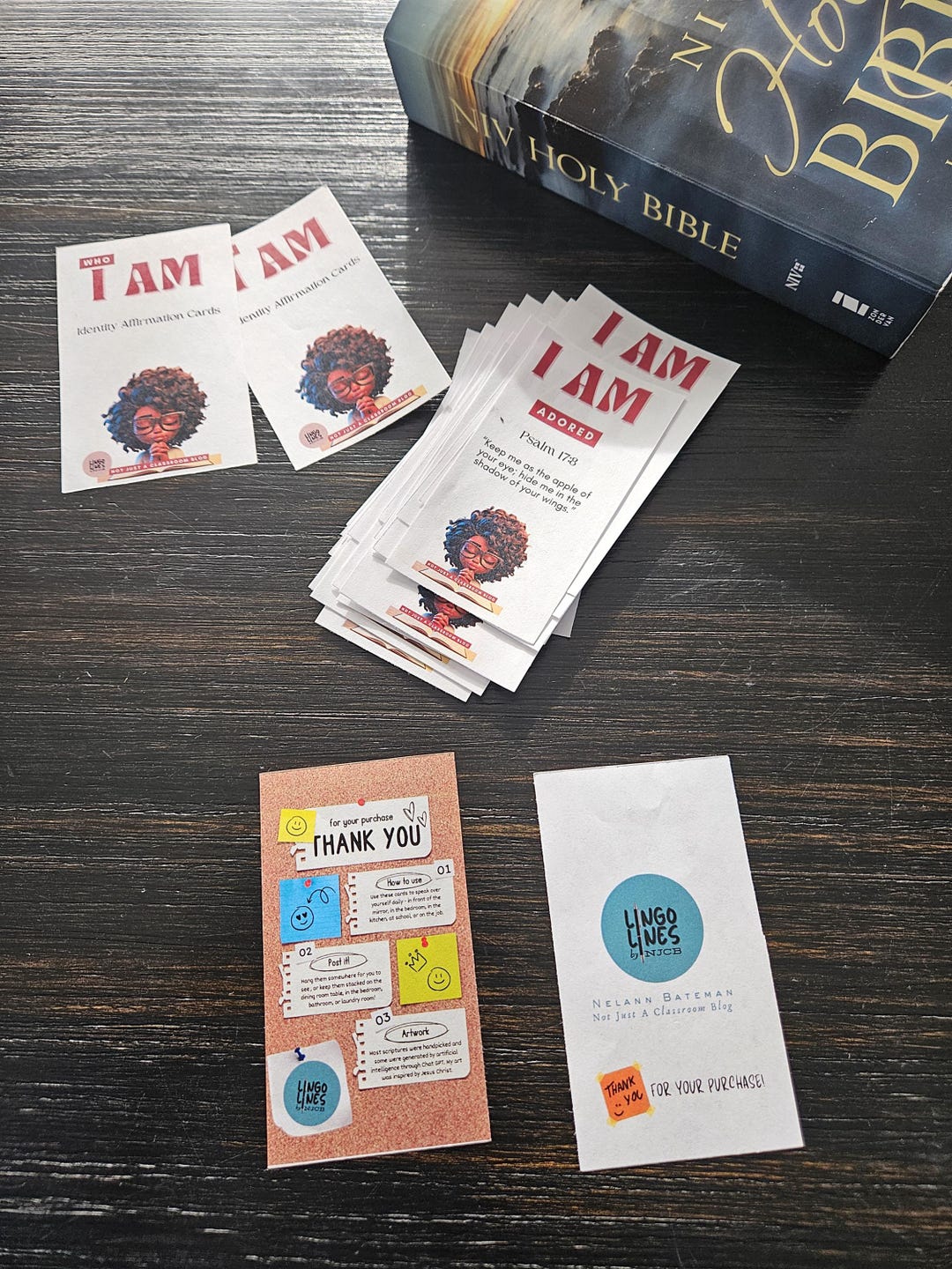 Christian Affirmation Cards With Scripture | Inspirational Bible Verse ...