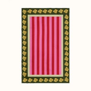 The stripes and roses tablecloth