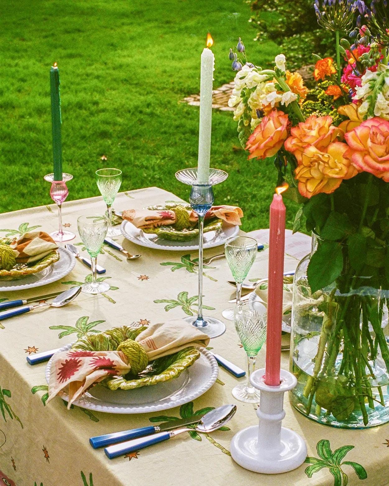 The Green Palmtree tablecloth