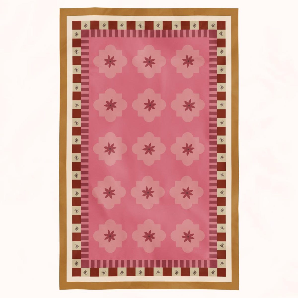 The Dusty Rose and Stars Tablecloth