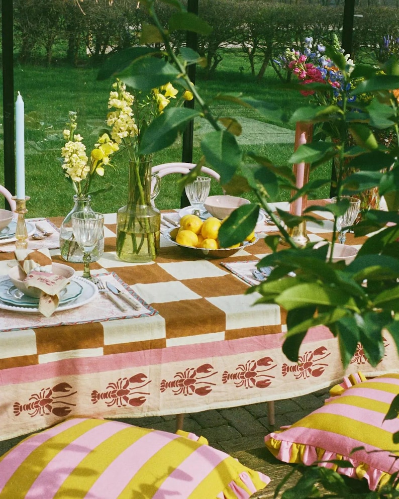 The Red Lobster tablecloth