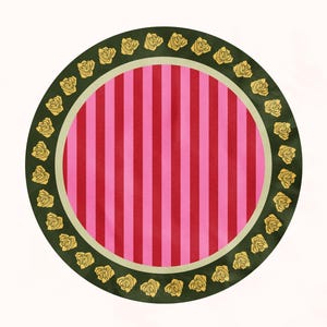 Stripes and Roses tafelkleed afbeelding 5