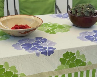 Green Lilac Bloom Tablecloth
