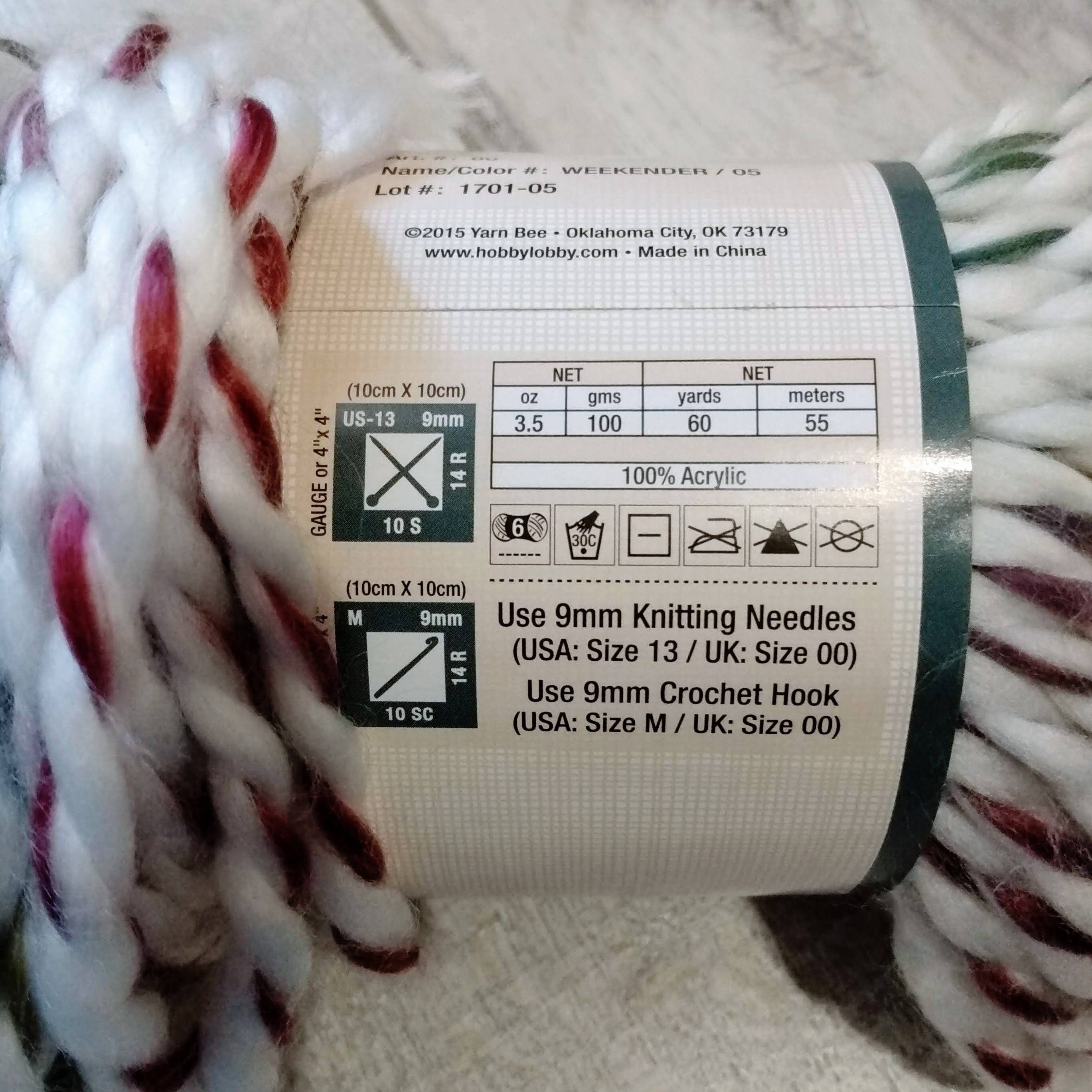 Hobby Lobby Yarn Bee Colorplay Yarn WEEKENDER New Free Etsy