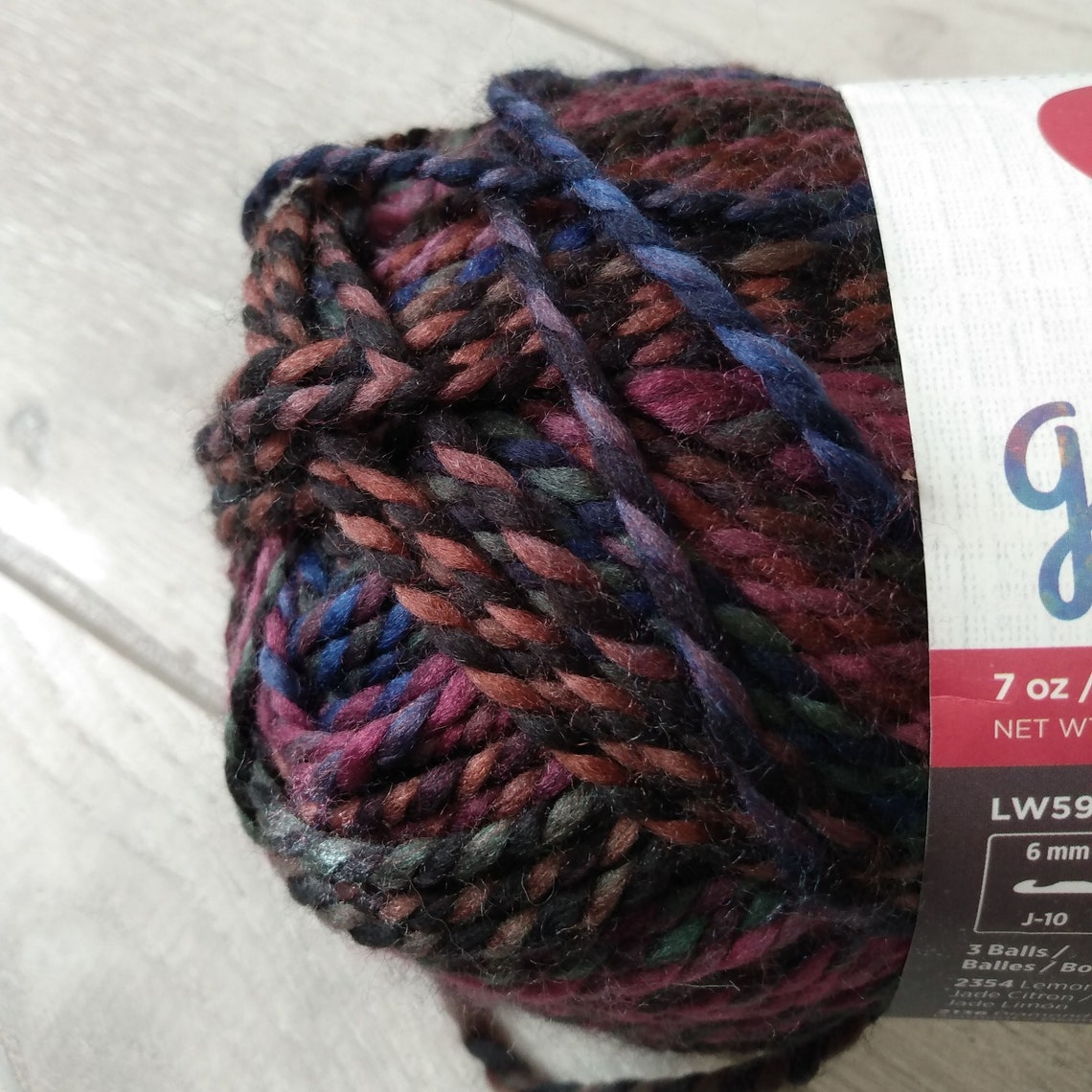 Red Heart Gemstone Yarn FLOURITE New Free Shipping Etsy