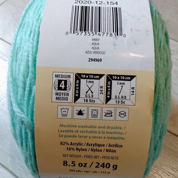 Macrame Yarn Craft Supplies & Tools Caron Baby Cakes Yarn AQUA New