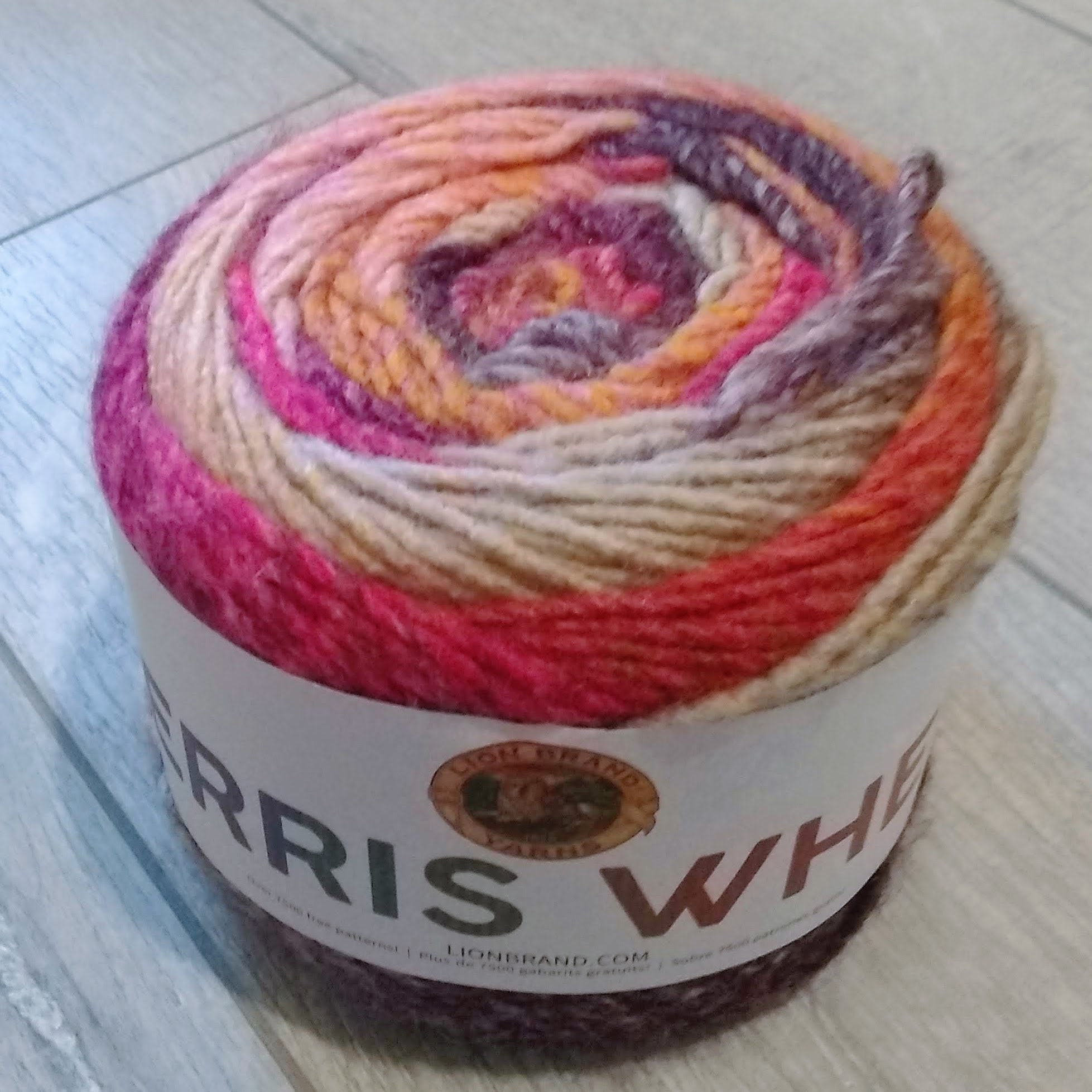 Lion Brand Yarn Ferris Wheel Yarn, Multicolor Yarn for Knitting,  Crocheting, and Crafts, 1-Pack, Cherry on Top