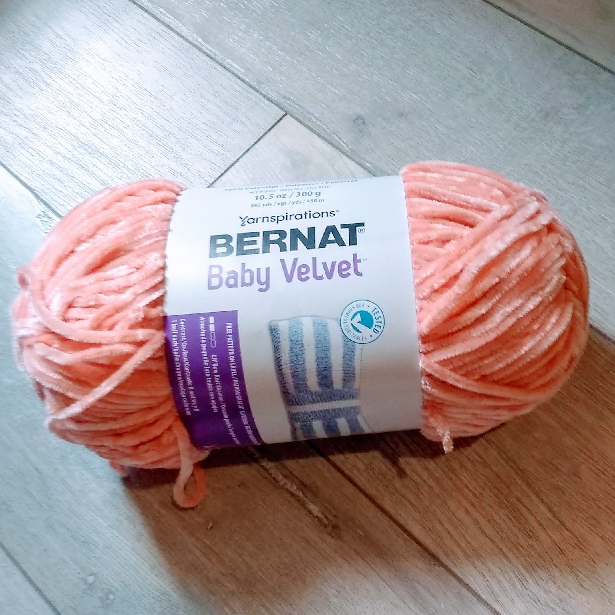 Bernat Baby Velvet Yarn ORANGE WHIP New Free Shipping 