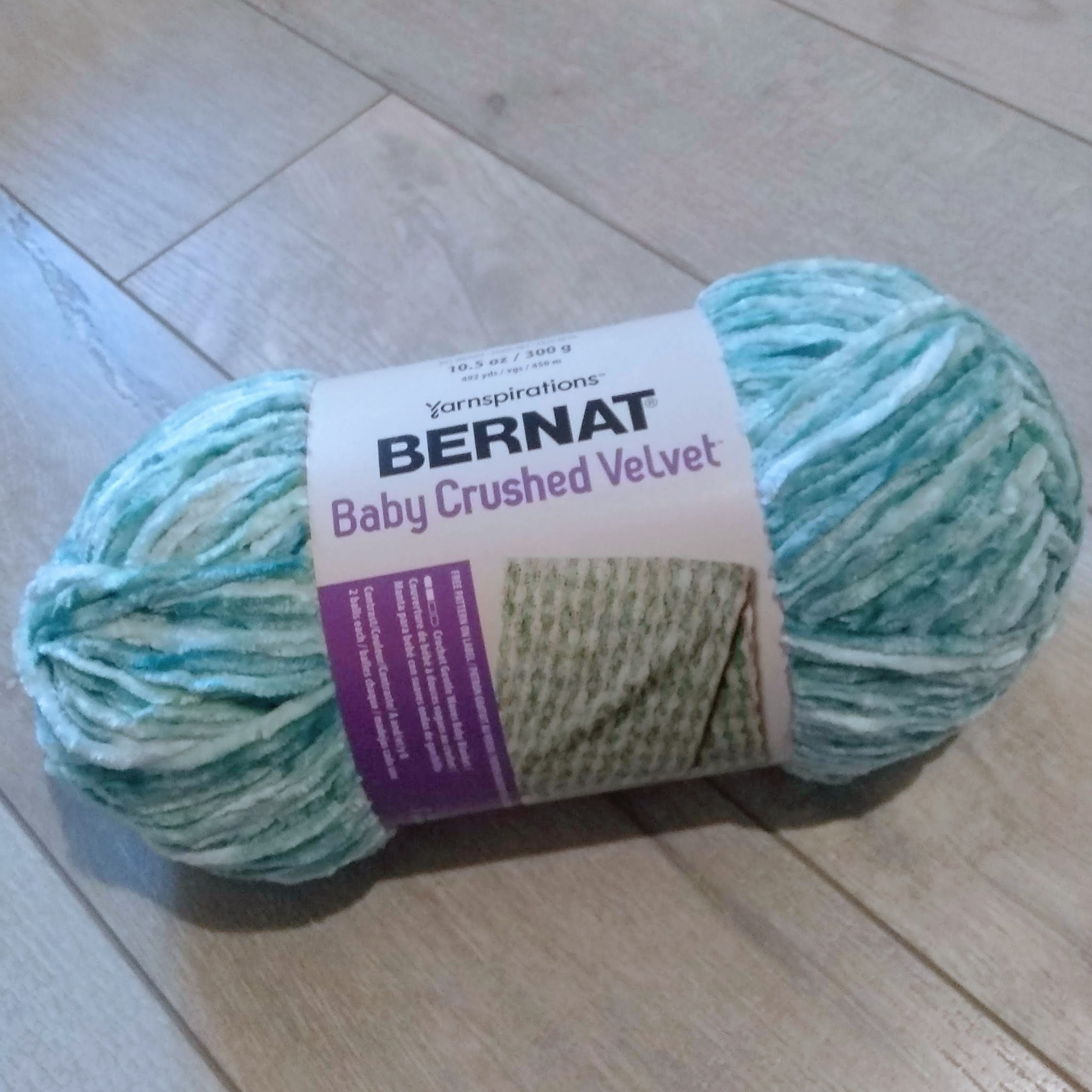 Bernat baby crushed velvet hazy aqua new arrivals