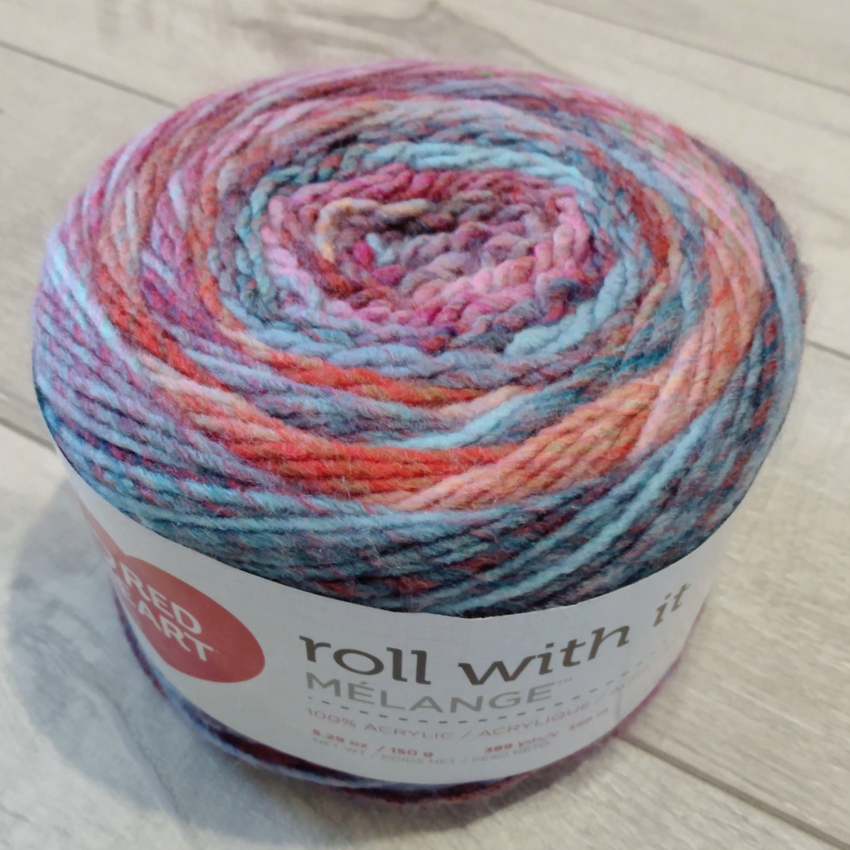 Red Heart Roll With It Melange Yarn HOLLYWOOD New Free Shipping 