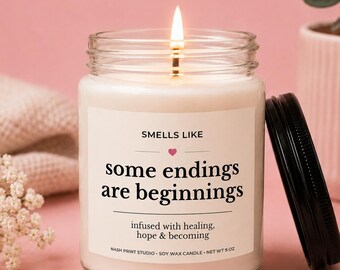 Divorce Gift for Her, Divorce Gift Candle for Women, Breakup Gift for Friend, Healing Candle, Fresh Start Gift, Encouragement Gift