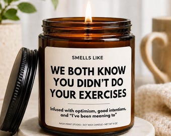 Funny Physical Therapist Gift, PT Thank You Candle, PT Appreciation Gift, Physical Therapy Graduation Gift, Rehab Clinic Decor