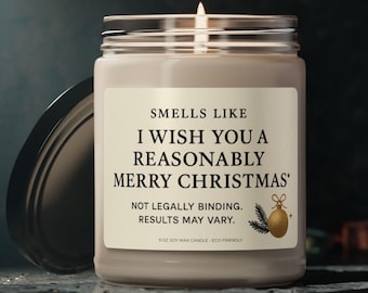 Lawyer Gift, Lawyer Christmas Candle, Funny Law Office Candle, Law Office Gift, Attorney Gift, Paralegal Gift, Legal Assistant Gift