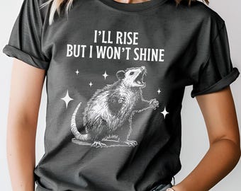 Camiseta vintage con estampado de zarigüeya, camiseta de zarigüeya desquiciada, camiseta divertida de zarigüeya, camiseta de meme de zarigüeya, regalo de zarigüeya salvaje, camiseta gráfica de zarigüeya de los 90