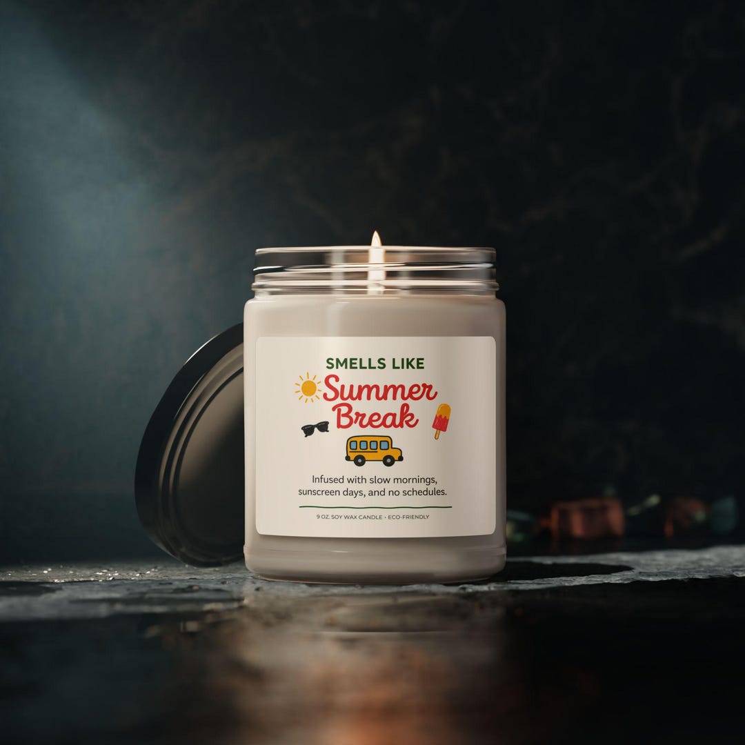 Smells Like Summer Break Candle, Bus Driver Gift, School Staff Gift ...