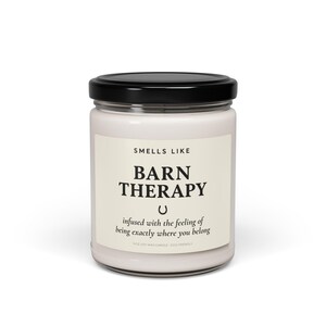 Horse Lover Gift, Equestrian Candle, Barn Girl Gift, Horse Mom Gift, Barn Therapy Candle, Horseback Riding Instructor Gift image 5