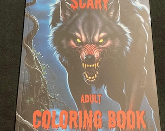 Monster Coloring Book for Adults | Adult Coloring Book | 50 Scary Horror Illustrations | Halloween Themed