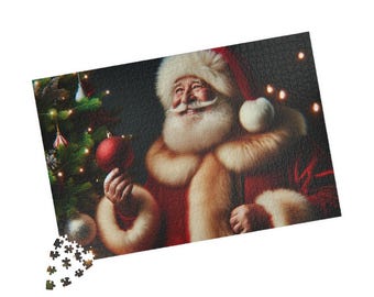 Christmas Jigsaw Puzzle | Santa Claus Puzzle | 500 Piece Puzzle | 1000 Piece Puzzle | Holiday Jigsaw Rompecabezas de Navidad de 500 piezas