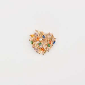 Smiley Face CZ Pave Pendant – Micro CZ Pave Charm for Fun & Playful Jewelry DIY