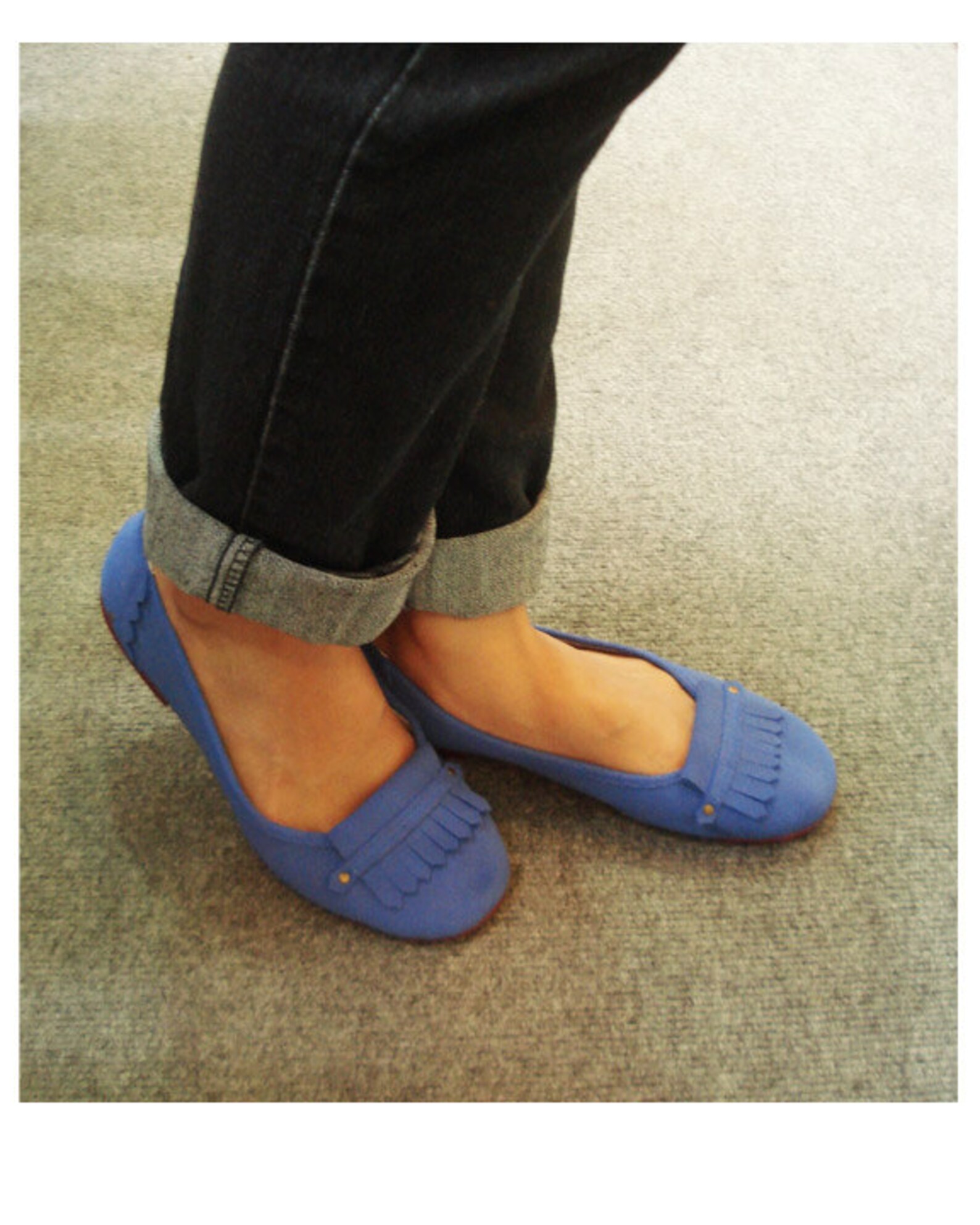 dolly navy, suede ballet flat shoes come with arch suppert , very soft and comfortable