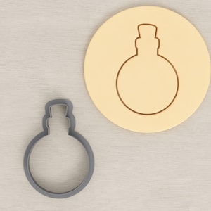 Round Potion Bottle Cookie / Polymer Clay Cutter - Various Sizes