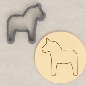 Dala Horse Cookie / Polymer Clay Cutter - Various Sizes