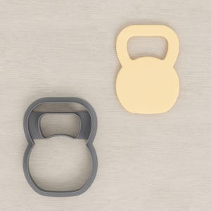 Kettlebell Cookie / Polymer Clay Cutter - Various Sizes