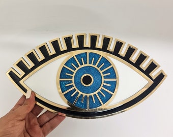 Epoxy Evil Eye Decor Handmade Christmas Gift Made from Epoxy and Plexy Evil Eye Protection Charm New Home & Housewarming Present"