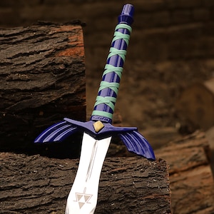 Legend of Zelda Sword | Link&#39;s Maser Sword Replica | Tears of the Kingdom | Skyward Sword | Fantasy Sword for Cosplay | Sword with Scabbard