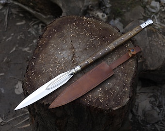 Lance Viking personnalisée | Épée à lance en acier inoxydable | Lances traditionnelles faites main pour décoration et objets de collection