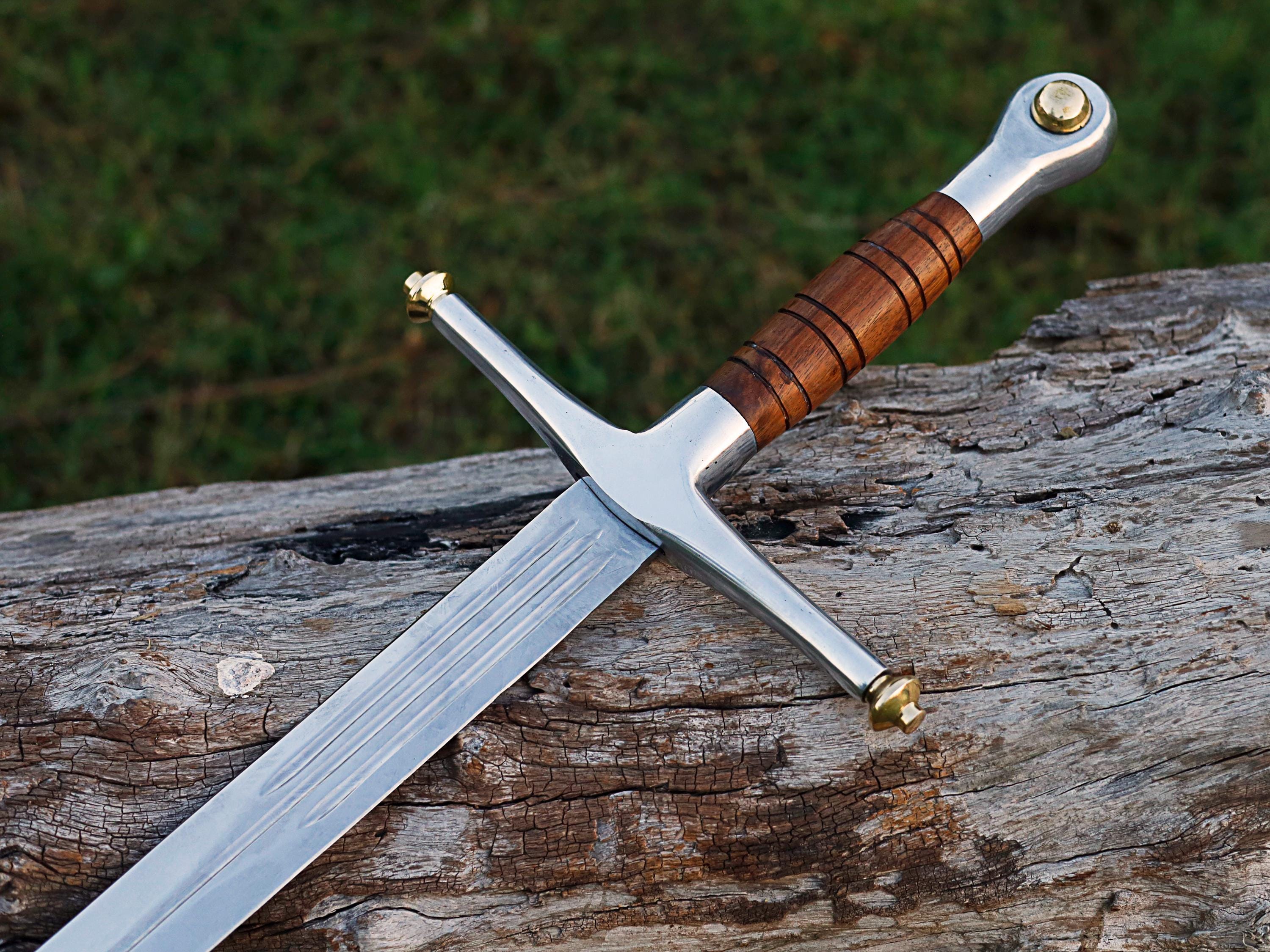 Custom Medieval Sword, Real Stainless Steel Roman Blade, Handmade Viking Long Sword For Collectors