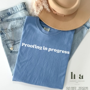 Proofing in progress baking shirt Comfort Colors ® 1717 shirt for Baker Funny sourdough bread T-shirt Sourdough humor shirt for home bakers