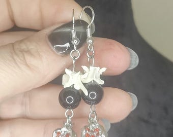 Vertebrae Pomegranate Earrings
