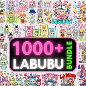 Mega Labubu Design Bundle | Kawaii Cute Digital Print on Demon ,cute labubu png | labubu figures Art | labubu download | Labubu PNG Clipart