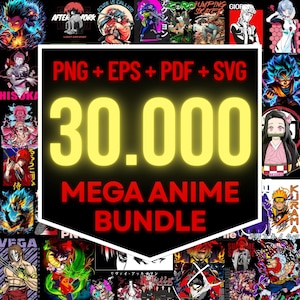 30.000+ Anime Tshirt Designs, Anime Shirt DTG, Anime Design, Anime Girls, instant download, Anime files, Halftone Anime, Png Tshirts Designs