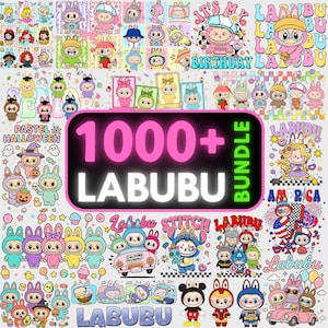 1000+ Labubu Design PNG Bundle | Kawaii Cute Digital Stickers |cute labubu png | labubu figures Art | labubu download | Labubu PNG Clipart