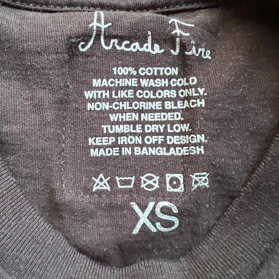 Arcade Fire Rainbow Logo T-Shirt Size XS - 100 Pe… - image 4